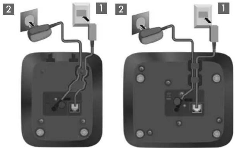 GIGASET E310A - Basis anschließen - 1
