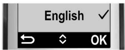 GIGASET E310A - Display-Sprache ändern - 3