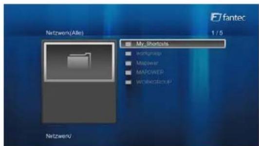 F7fantec Network(Alle) 1 / 5 My.Shortcuts workgroup mapower MAPower WORKGROUP Netzwerk/
