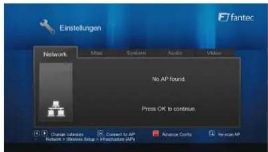 Fantec Smart TV Hub Box - WLAN-Einstellungen - 1