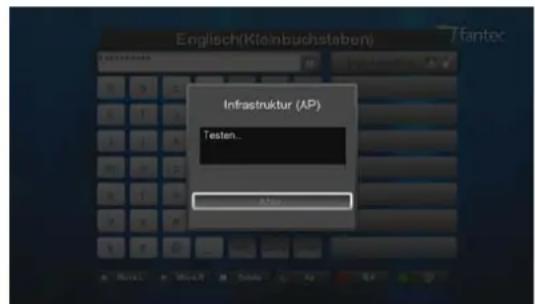 Englisch(Kleinbuchstaben) Infrastruktur (AP) Testen... After
