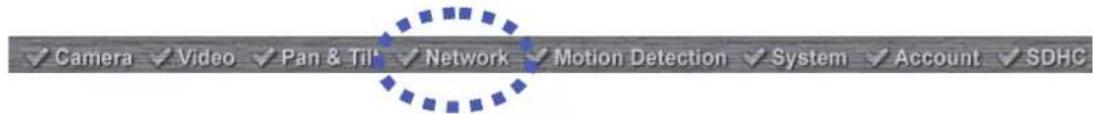 ✓ Camera ✓ Video ✓ Pan & Tilt ✓ Network ✓ Motion Detection ✓ System ✓ Account ✓ SDHC