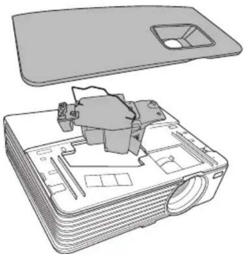 DELL 1420X - Auswechseln der Lampe - 1