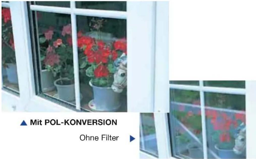 ▲ Mit POL-KONVERSION Ohne Filter ►