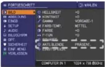 HITACHI CPX3010 - Menü BILD - 5