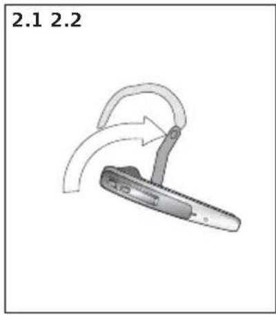 JABRA M5390 USB - Fitting the headset - 1