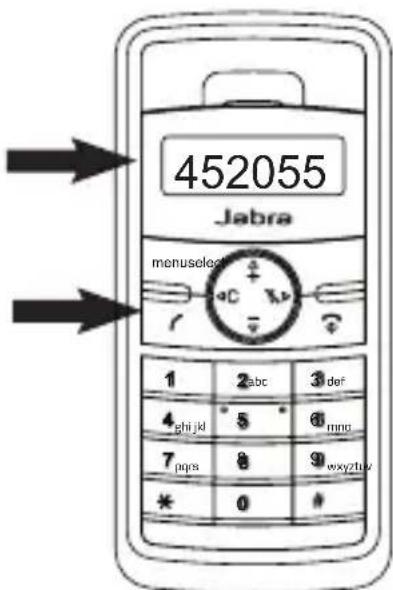 452055 Jabra menuselect 1 2 abc 3 def 4 ghijkl * 5 * 6 mno 7 pqs 8 9 oxyztuv * 0 *