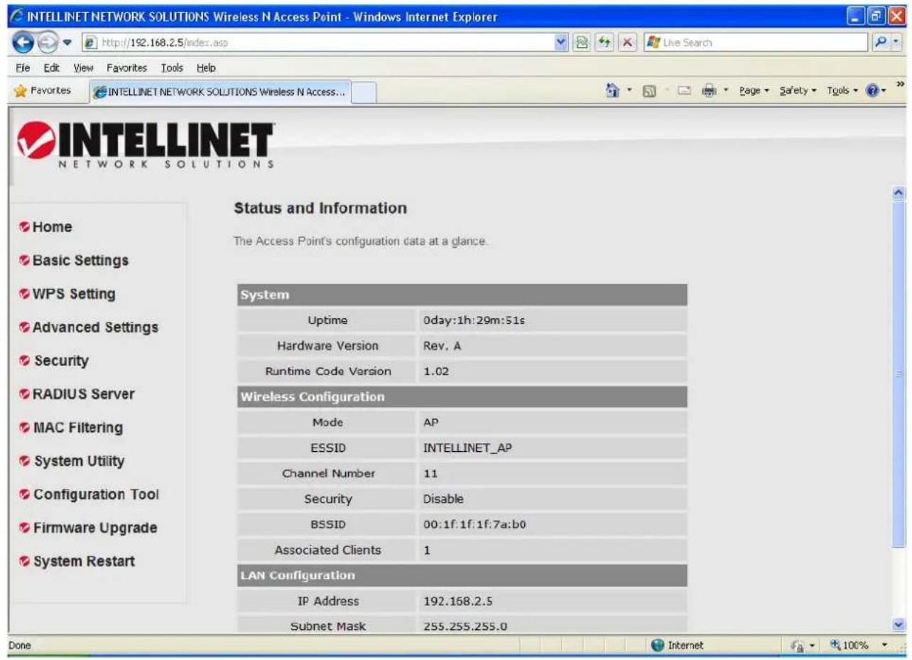 Intellinet 524711 - 2-2-5 Verbindung zur Web-Benutzeroberfläche - 2