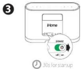 iHome power off | am 30s for startup
