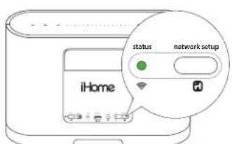 iHome status network setup