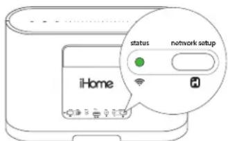 iHome status network setup