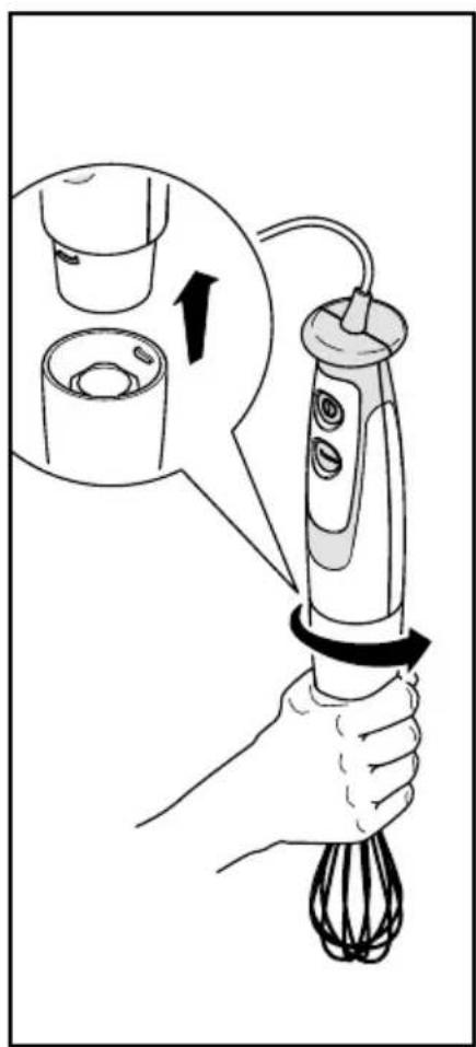 Diagram showing a hand holding an electric toothbrush with a brush, accompanied by a magnified view of the tool's tip and handle.