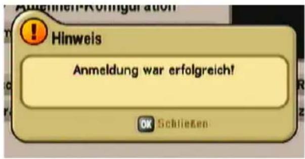 Hinweis Anmeldung war erfolgreich! OK Schließen