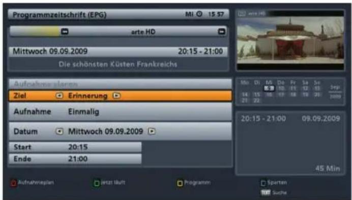 Programmzeitschrift (EPG) MI 15.57 arte HD Mittwoch 09.09.2009 20:15 - 21:00 Die schönsten Küsten Frankreichs Aufnahme verändern Ziel Erinnerung Aufnahme Einmalig Datum Mittwoch 09.09.2009 Start 20:15 Ende 21:00 Aufnahmeplan jester Kuft Programm Sperten Suche 45 Min