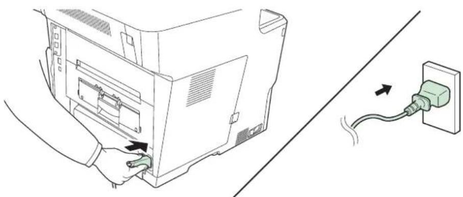 KYOCERA FS-3640MFP/KL3 - Stromkabel anschließen - 1