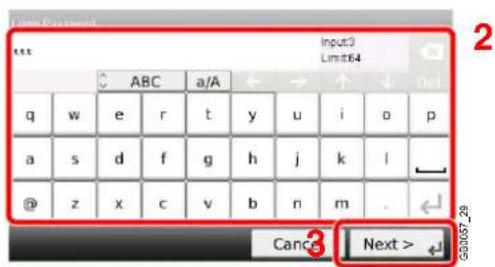 Input3 Limit64 ABC a/A q w e r t y u>i pivot a s d f g h j k;l @ z x c v b n m. Cancel Next >
