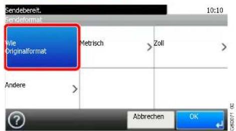 Sendebereit. 10:10 Sendeformat Wle Originalformat Metrisch Zoll Andere Abbrechen OK