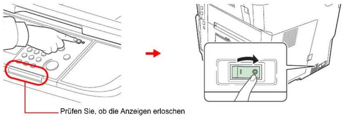 Prüfen Sie, ob die Anzeigen erloschen