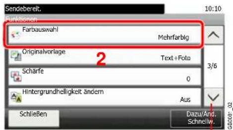 Sendebereit. 10:10 Punktionen Farbauswahl Mehrfarbig Originalvorlage Text+Foto 3/6 Scharfe 0 Hintergrundhelligkeit ändern Aus Schließen Dazu/And. Schneliv.