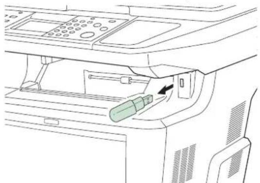 KYOCERA FS-3640MFP/KL3 - Entfernen Sie den USB-Speicher. - 1
