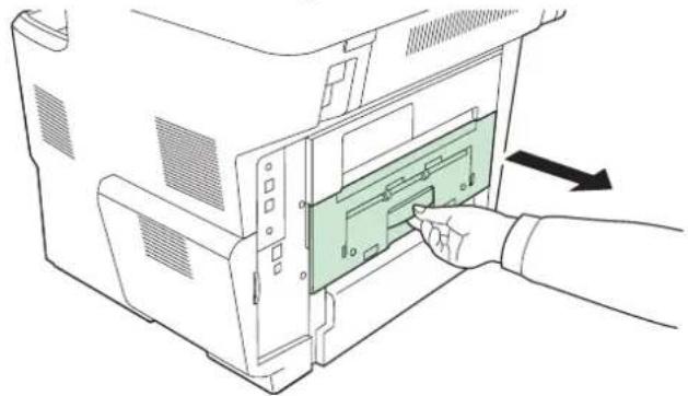 KYOCERA FS-3640MFP/KL3 - Hintere Abdeckung öffnen. - 1