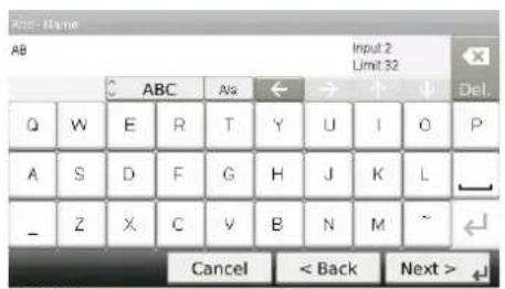KYOCERA FS-3640MFP/KL3 - Anzeige für die Eingabe von Großbuchstaben - 1