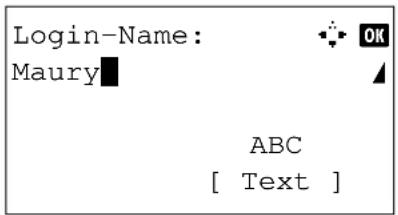 Login-Name: Maury ABC [ Text ]