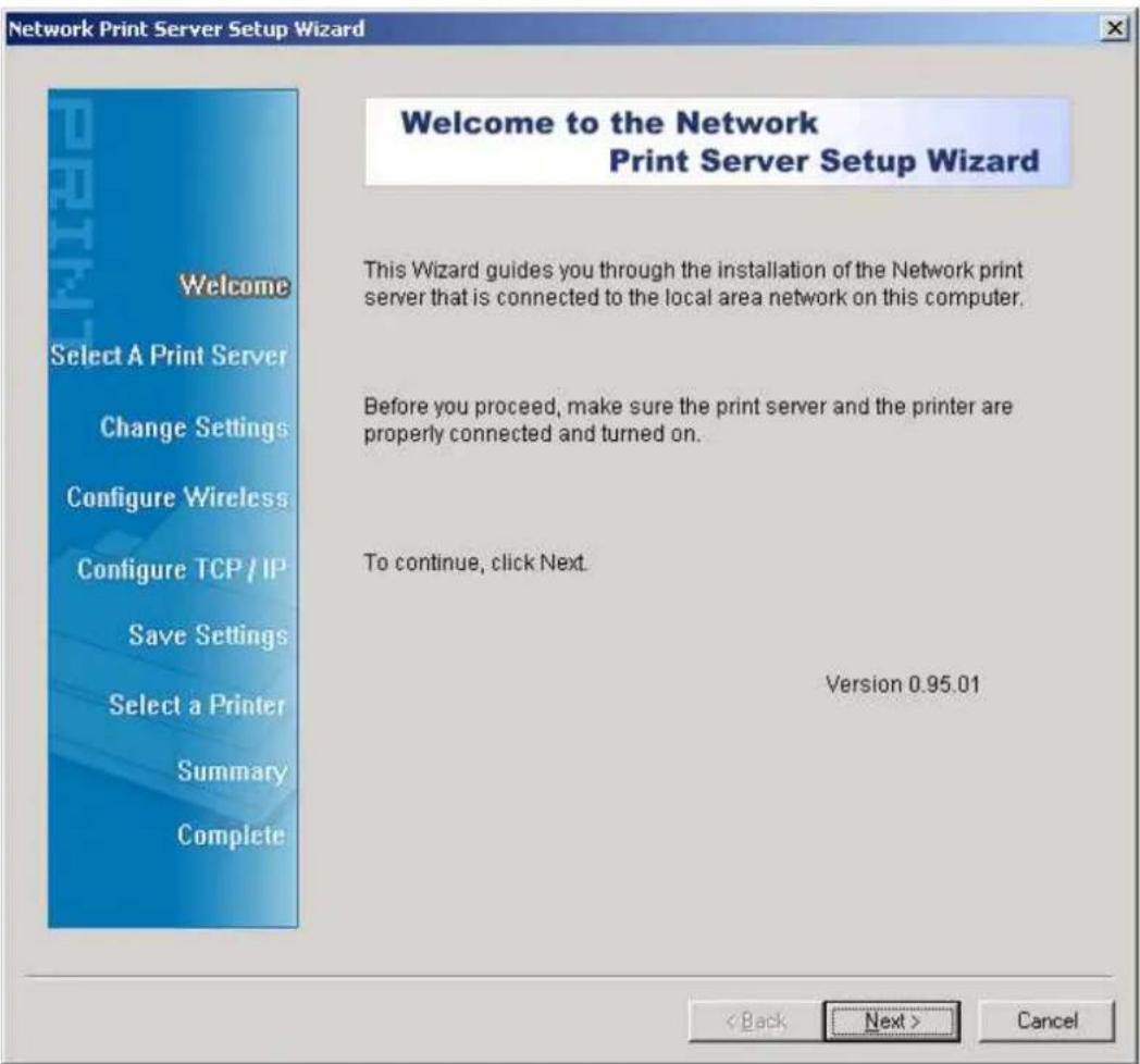 Longshine LCS-PS112 - Installation von PSAdmin und Druckerserver Treiber - 2