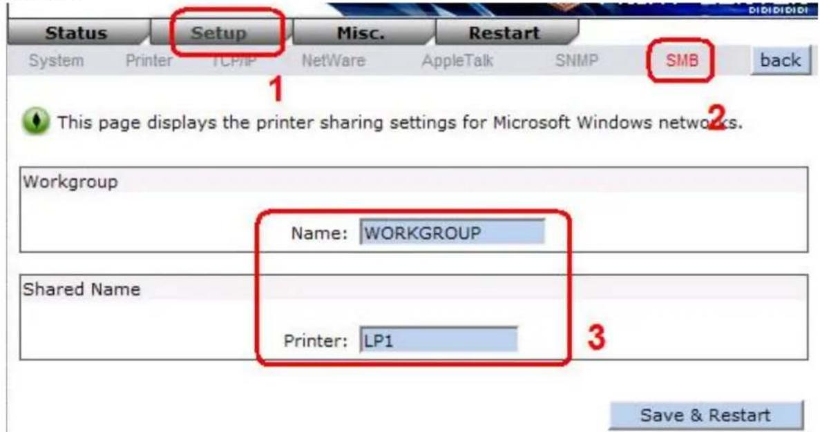 Longshine LCS-PS112 - SMB Drucken mit Windows XP - 1