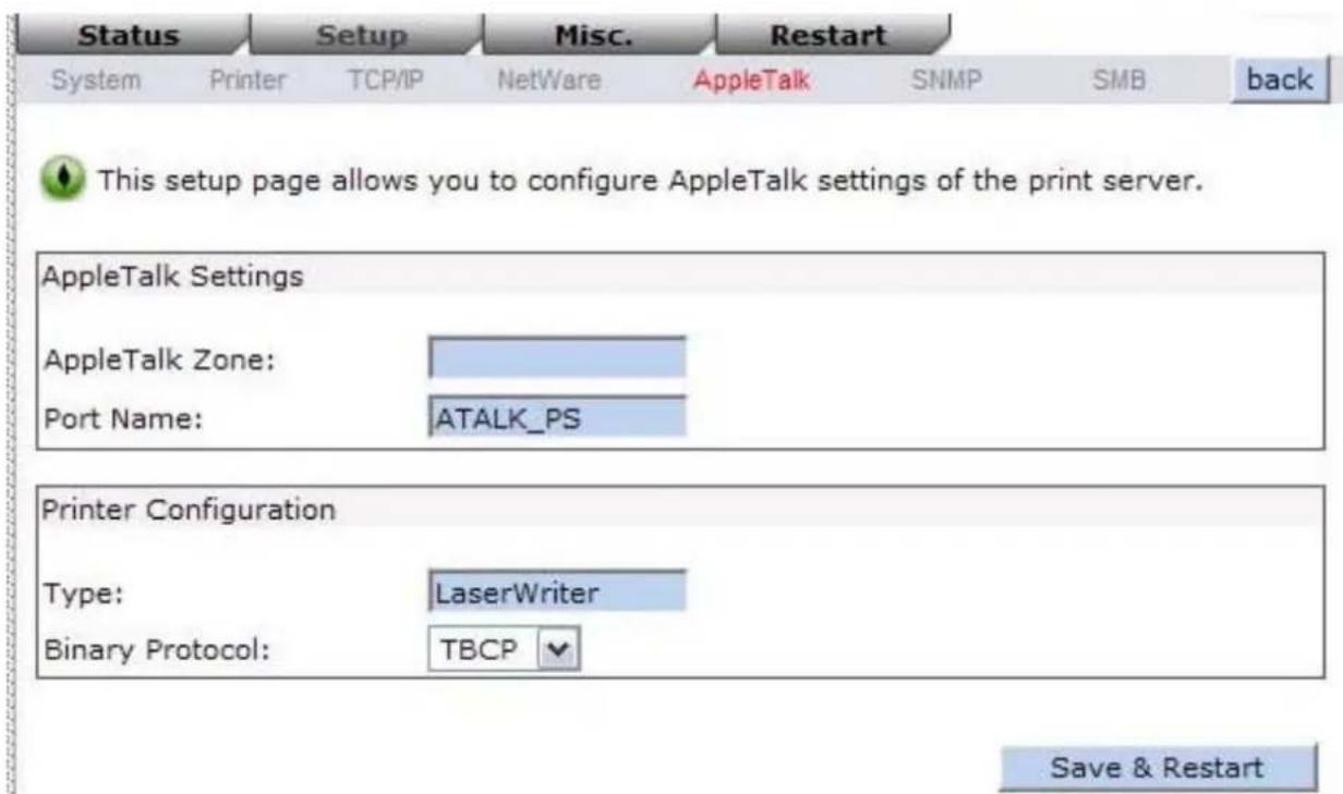 Longshine LCS-PS112 - AppleTalk Einrichtung - 1