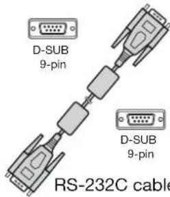 D-SUB 9-pin D-SUB 9-pin RS-232C cable