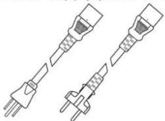 Three technical line drawings of electrical connectors (no text or symbols)