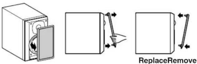 ONKYO ONKD525B - Removing the Speaker Grilles - 1