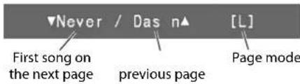 ▼Never / Das n▲ [L] First song on the next page previous page Page mode