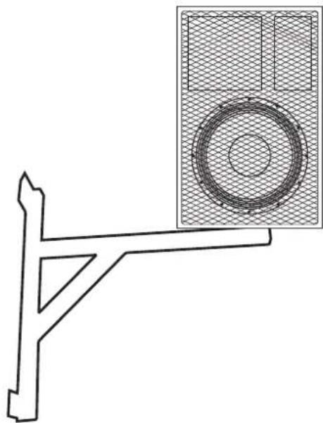Omnitronic PAS-210 II - Montage auf einer Wandhalterung - 1