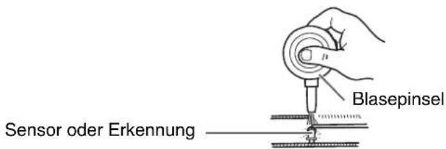 Blasepinsel Sensor oder Erkennung