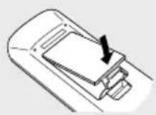 KENWOOD K-521-B - Einlegen der Fernbedienungsbatterien - 3