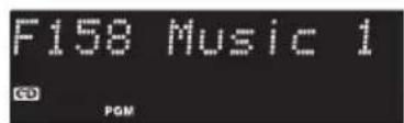 F158 Music 1 CD PGM