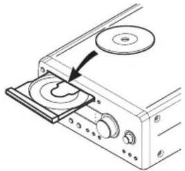 KENWOOD K-711 - Drücken Sie die Taste [▲] am Hauptgerät, um das CD-Fach zu öff nen, und legen Sie eine CD ein. - 1