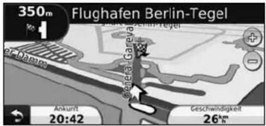 350m Flughafen Berlin-Tegel Gangela-Gareva Ankunft 20:42 Geschwindigkeit 26km h