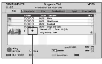 DIRECT NAVIGATOR HSD Gruppierfe Titel Verklufbande Zeit 45:54 (DR) Alle Unteracht Film Scroders/Windles Sport Video (AVCHD) Sender Datum Textname Title 04.10 Birds 04.10 World news 25.10 Football 25.10 Dogs and Cells Serial 1.00 Dow: 0:1(DR) Program-Type: Film Kindg RETURN PICKM BILD / MUSK Selzg803/003 Selzg 4 Selz -