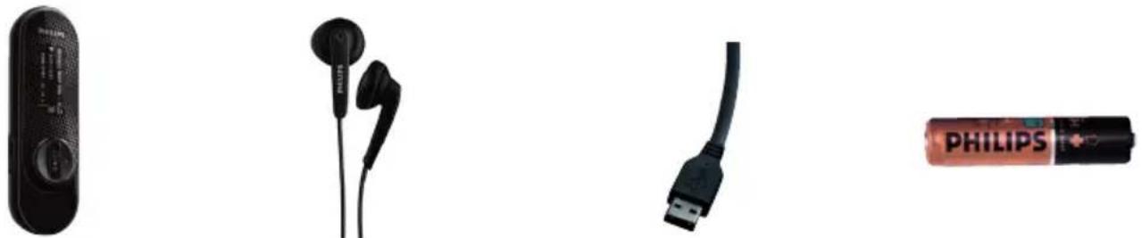 PHILIPS GoGear SA2622 - Mitgeliefertes Zubehör - 1