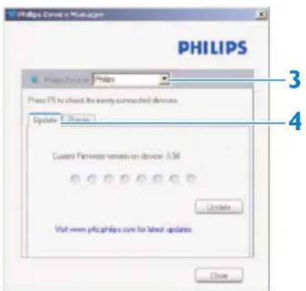 PHILIPS GoGear SA2622 - Manuelle Überprüfung der Firmware-Version - 2