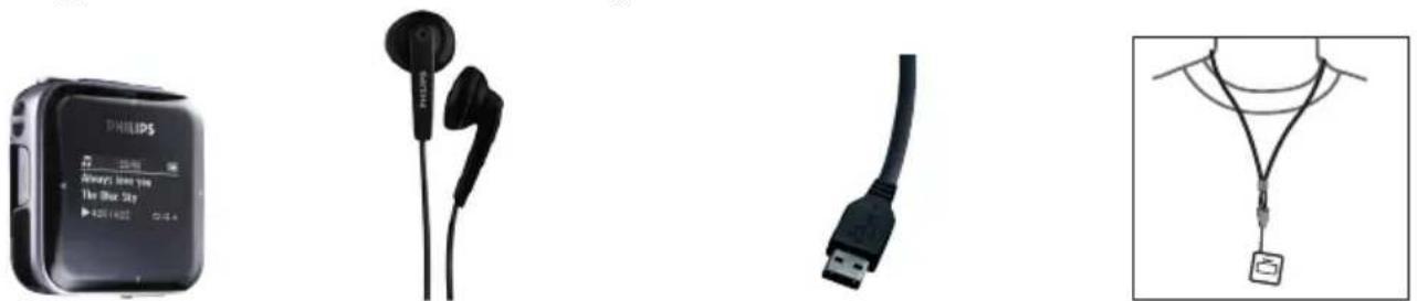 PHILIPS GoGear SA2885 - Mitgeliefertes Zubehör - 1