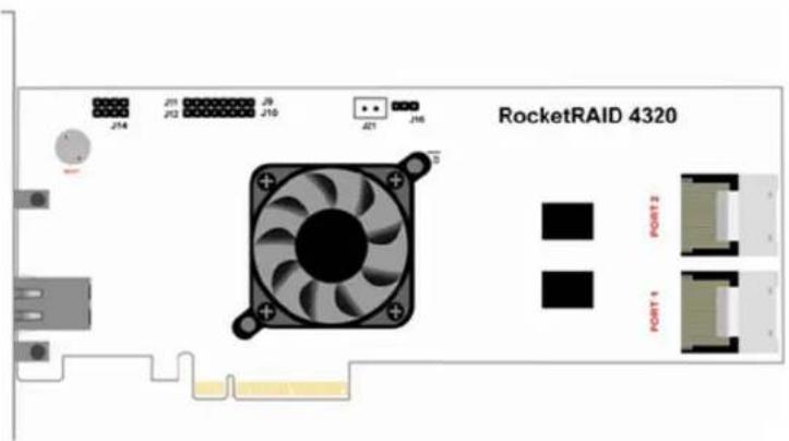 RocketRAID 4320 PORT 2 PORT 1