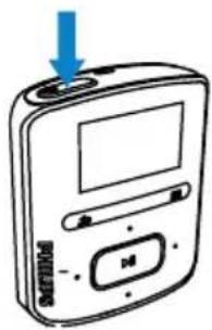 PHILIPS GoGear Raga SA3RGA04K - Ein- oder Ausschalten des Players - 1