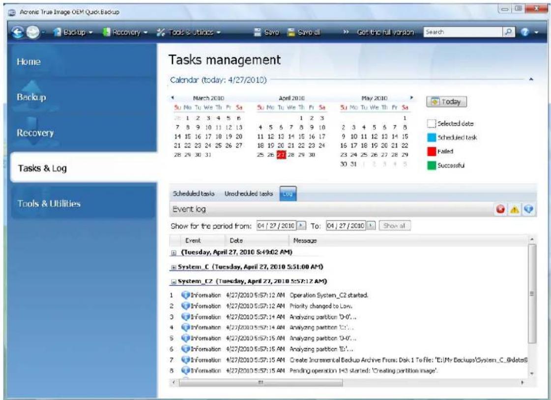 Acronis True Image OEM Quick Backup Home Backup Recovery Tasks & Log Tools & Utilities Tasks management Calendar (today: 4/27/2010) March 2010 Su No Tu We Th Fr Sa Su No Tu We Th Fr Sa Su No Tu We Th Fr Sa Su No Tu We Th Fr Sa Su No Tu We Th Fr Sa Su No Tu We Th Fr Sa Su No Tu We Th Fr Sa Su No Tu We Th Fr Sa Su No Tu We Th Fr Sa Su No Tu We Th Fr Sa Su No Tu We Th Fr Sa Su No Tu We Th Fr Sa Su No Tu We Th Fr Sa Su No To We Th Fr Sa Su No Tu We Th Fr Sa Su No Tu We Th Fr Sa Su No Tu We Th Fr Sa Su No Tu We Th Fr Sa Su No Tu We Th Fr Sa Su No Tu We Th Fr Sa Su No Tu We Th Fr Sa Su No Tu We Th Fr Sa Su No Tu We Th Fr Sa Su No Tu We Th Fr Sa Su No Tu We Th Fr Sa Su No Tu We Th Fr SA Su No Tu We Th Fr SA Su No Tu We Th Fr SA Su No Tu We Th Fr SA Su No Tu We Th Fr SA Su No Tu We Th Fr SA Su No Tu We Th Fr SA Su No Tu We Th Fr SA Su No Tu We Th Fr SA Su No Tu We Th Fr SA Su No Tu We Th Fr SA Su No Tu We Th Fr SA Su No Tu We Th Fr SA Su No To We Th Fr Sa Su No Tu We Th Fr Sa Su No Tu We Th Fr Sa Su No Tu We Th Fr Sa Su No Tu We Th Fr Sa Su No Tu We Th Fr Sa Su No Tu We Th Fr Sa Su No Tu We Th Fr Sa Su No Tu We Th Fr Sa Su No Tu We Th Fr Sa Su No Tu We Th Fr Sa Su No Tu We Th Fr Sa Su No To We Th Fr SA Su No Tu We Th Fr SA Su No Tu We Th Fr SA Su No Tu We Th Fr SA Su No Tu We Th Fr SA Su No Tu We Th Fr SA Su No Tu We Th Fr SA Su No Tu We Th Fr SA Su No Tu We Th Fr SA Su No Tu We Th Fr SA Su No Tu We Th Fr SA Su No Tu We Th Fr SA Su No Tu We Th Fr Sa Su No Tu We Th Fr SA Su No Tu We Th Fr SA Su No Tu We Th Fr SA Su No Tu We Th Fr SA Su No Tu We Th Fr SA Su No Tu We Th Fr SA Su No Tu We Th Fr SA Su No Tu We Th FR Sa Su No Tu We Th FR Sa Su No Tu We Th FR Sa Su No Tu We Th FR Sa Su No Tu We Th FR Sa Su No Tu We Th FR Sa Su No Tu We Th FR Sa Su No Tu We Th FR Sa Su No Tu We Th FR Sa Su No Tu We Th FR Sa Su No Tu We Th FR Sa Su No Tu We Th FR Sa Su No Tu We TH FR Sa Su No Tu We TH FR Sa Su No Tu We TH FR Sa Su No Tu We TH FR Sa Su No Tu Wc 30 31 32 33 34 35 36 37 38 39 40 41 42 43 44 45 46 47 48 49 50 51 52 53 54 55 56 57 58 59 60 61 62 63 64 65 66 67 68 69 70 71 72 73 74 75 76 77 78 79 80 81 82 83 84 85 86 87 88 89 90 91 92 93 94 95 96 97 98 99 100 101 102 103 104 105 106 107 108 109 110 111 112 113 114 115 116 117 118 119 120 121 122 123 124 125 126 127 128 129 130 131 132 133 134 135 136 137 138 139 140 141 142 143 144 145 146 147 148 149 150 151 152 153 154 155 156 157 158 159 160 161 162 163 164 165 166 167 168 169 170 171 172 173 174 175 176 177 178 179 180 181 182 183 184 185 186 187 188 189 190 191 192 193 194 195