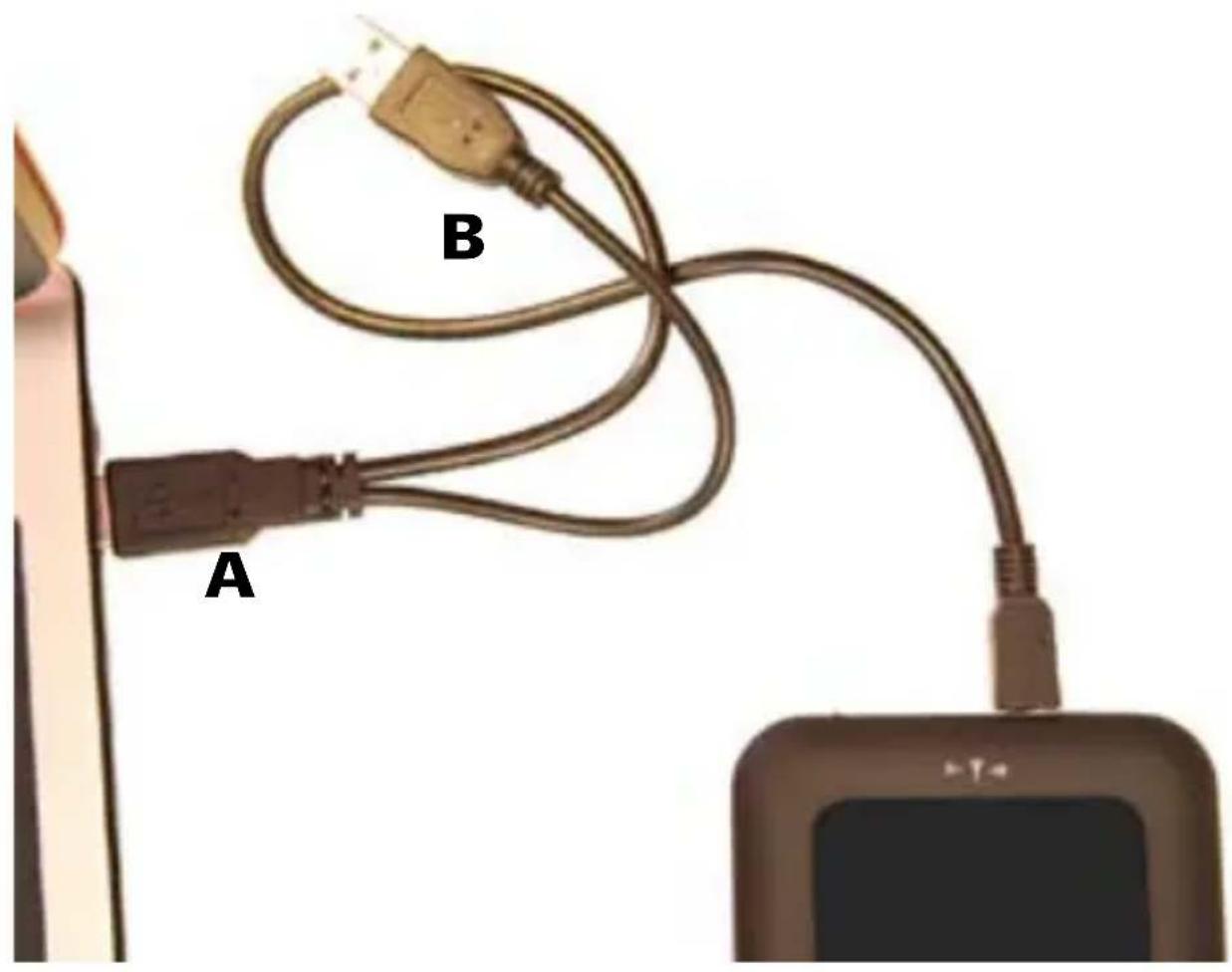 A B