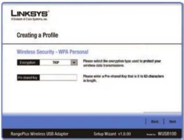 LINKSYS WUSB100 - WPA Personal - 1