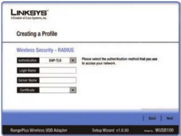 LINKSYS WUSB100 - RADIUS - 1